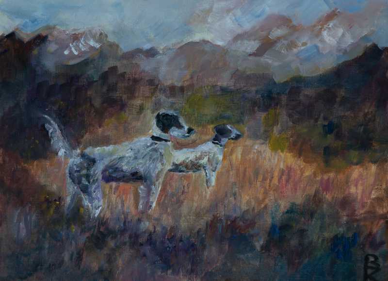 Zwei Jagdhunde